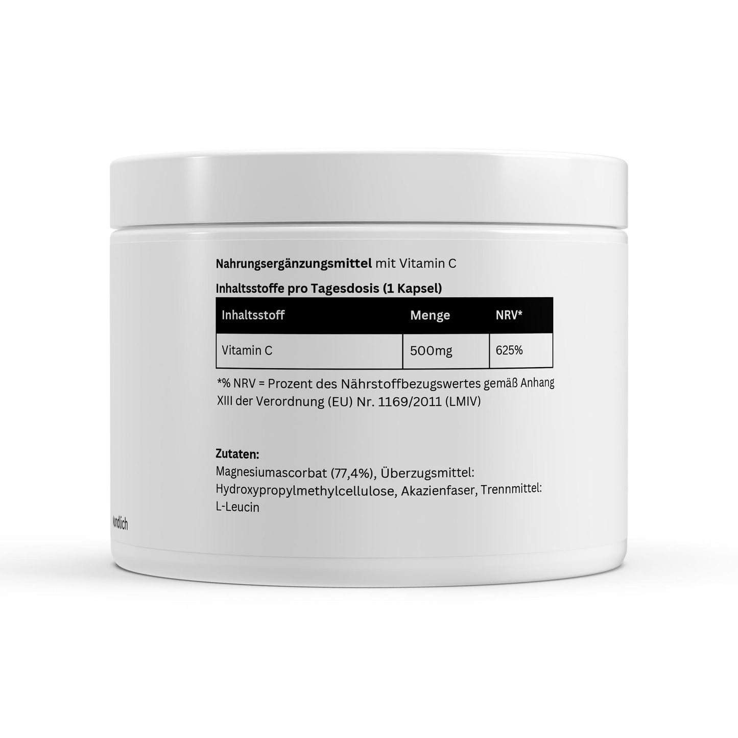 Gepuffertes Vitamin C 500mg - 360 Kapseln | A&J Premium Supplement