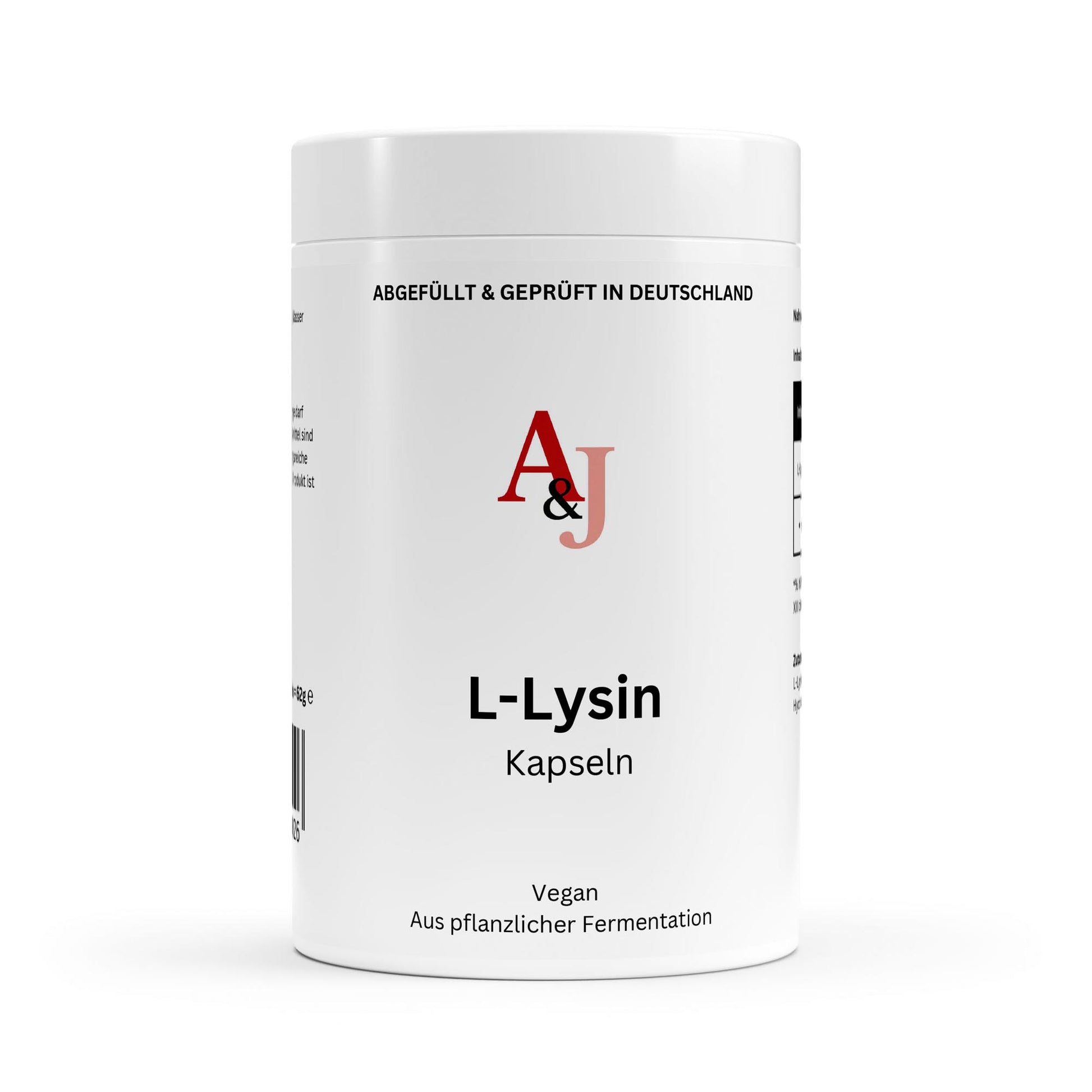 L-Lysin - 100 Kapseln | A&J Premium Supplement