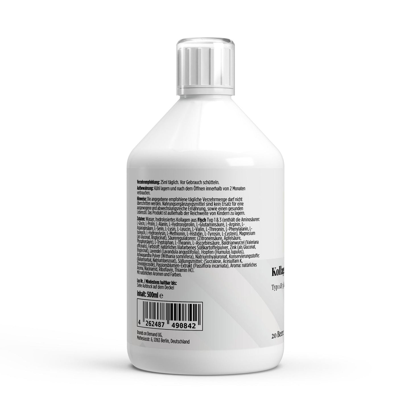 A&J Nutrition Collagen Night PLUS+ – Berry – 20 Shots – 500 ml – Product image 3