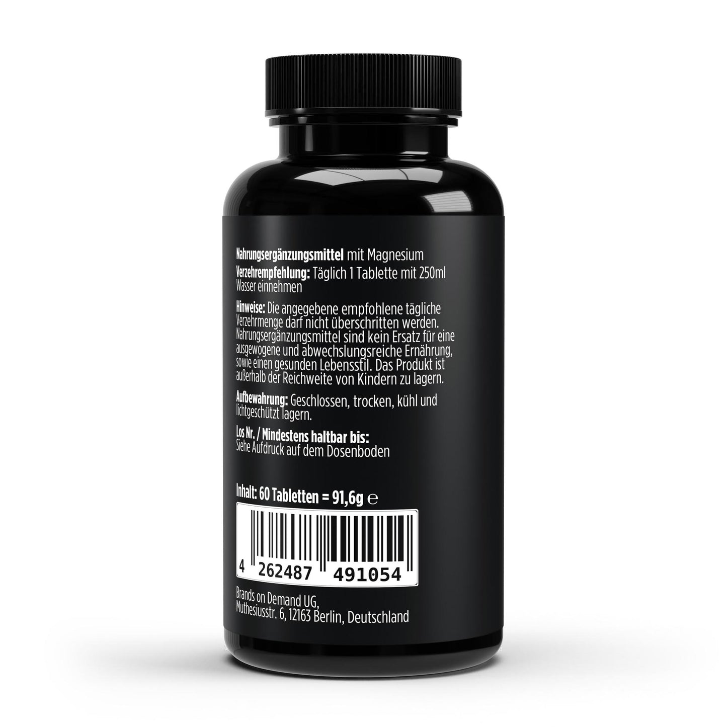 A&J Nutrition Magnesium 4-fach Komplex – 60 vegane Tabletten – weitere Produktansicht