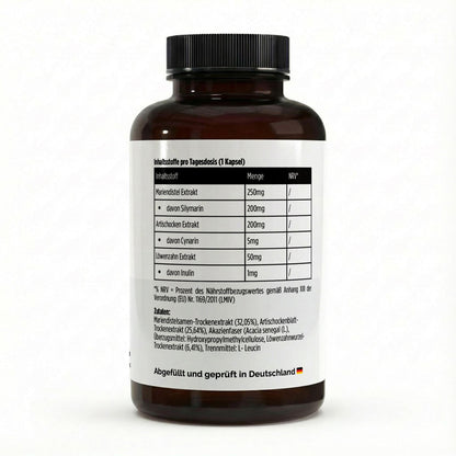 A&J Nutrition Mariendistel + Artischocke + Löwenzahn Komplex – 120 Kapseln – Produktbild 2