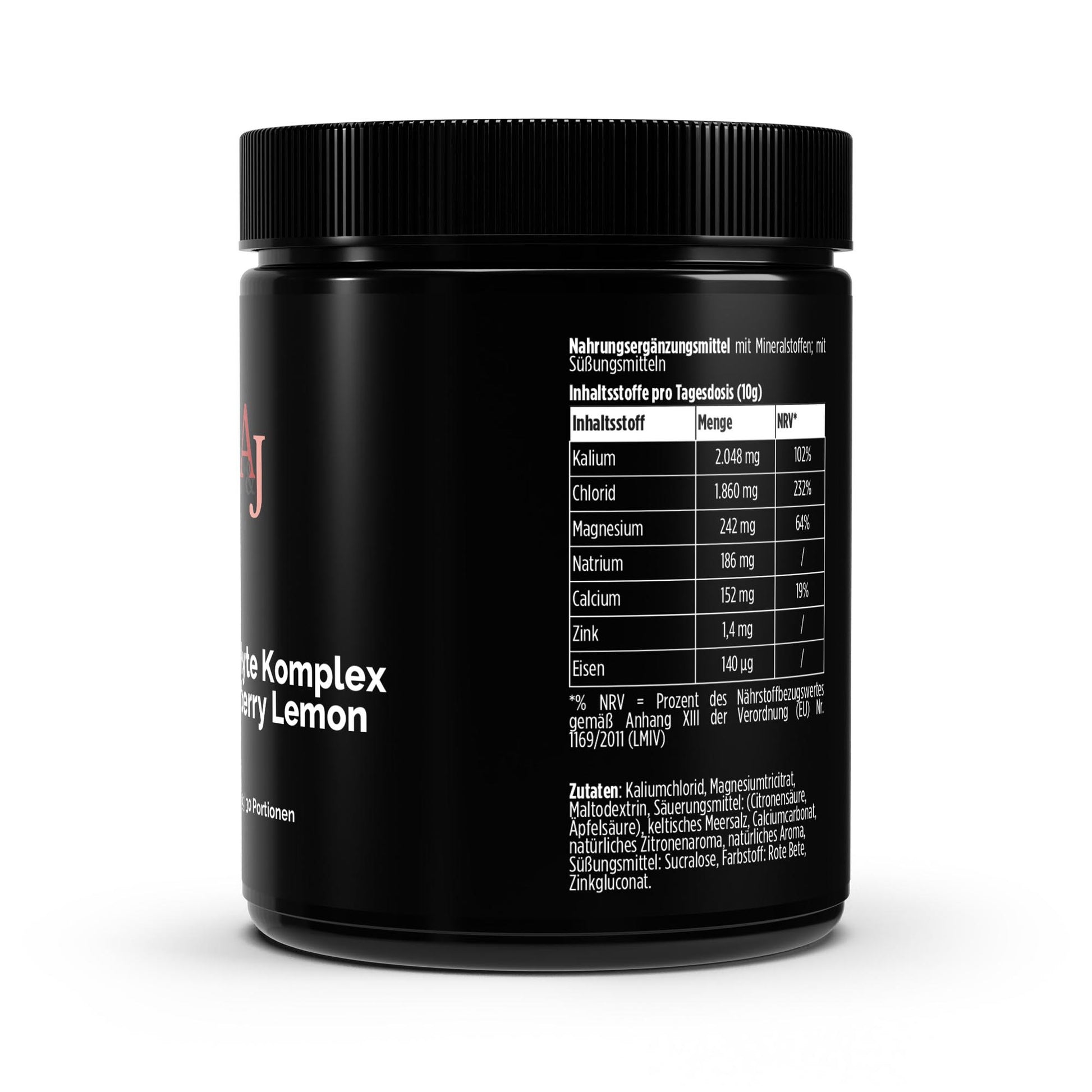 A&J Nutrition Electrolyte Complex Strawberry Lemon – 300 g