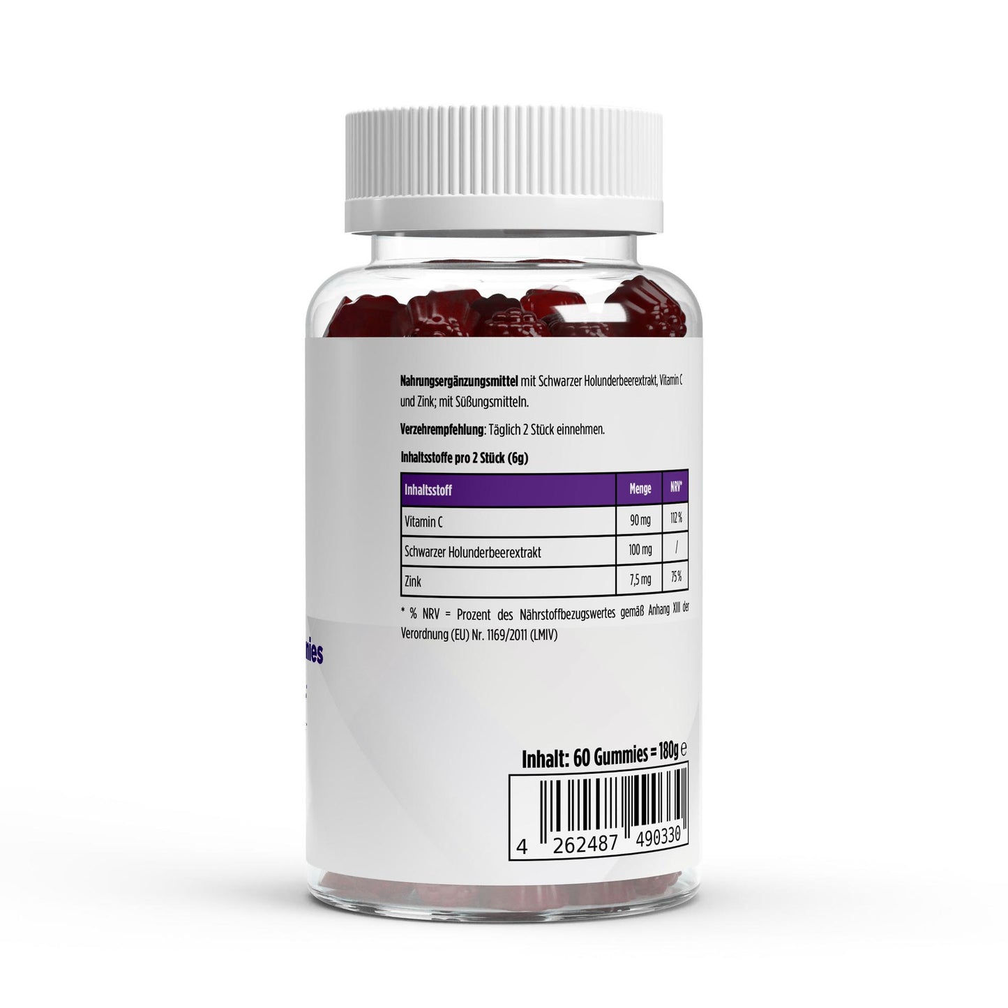 A&J Nutrition Elderberry + Vitamin C + Zinc Gummies – 60 Gummies – additional product view