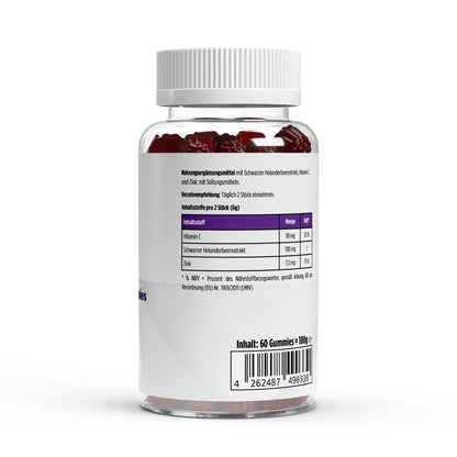 A&J Nutrition Elderberry + Vitamin C + Zinc Gummies – 60 Gummies – additional product view