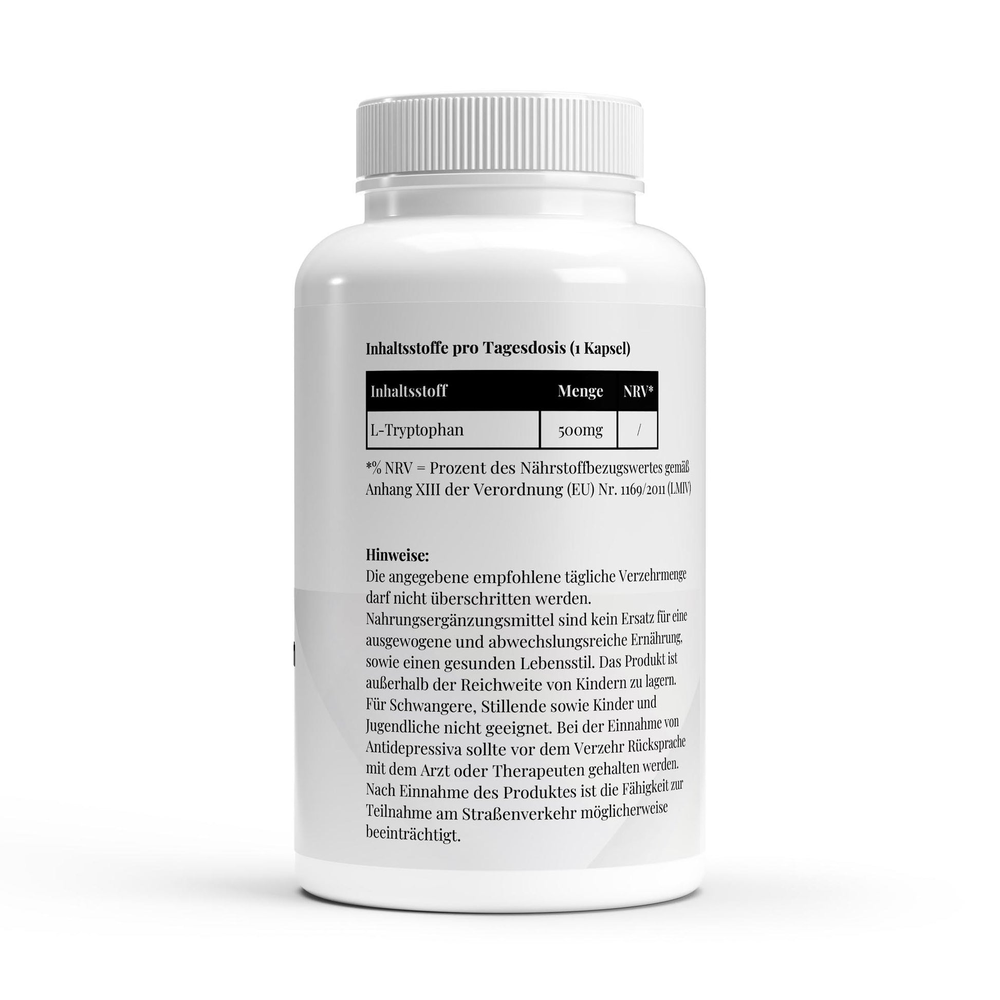 A&J Nutrition L-Tryptophan 90 Capsules – product image 2