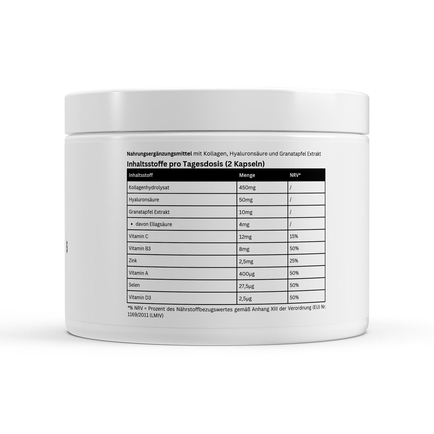 Kollagenhydrolysat PLUS Komplex-Haut Haare Nägel - 180 Kapseln | A&J Premium Supplement