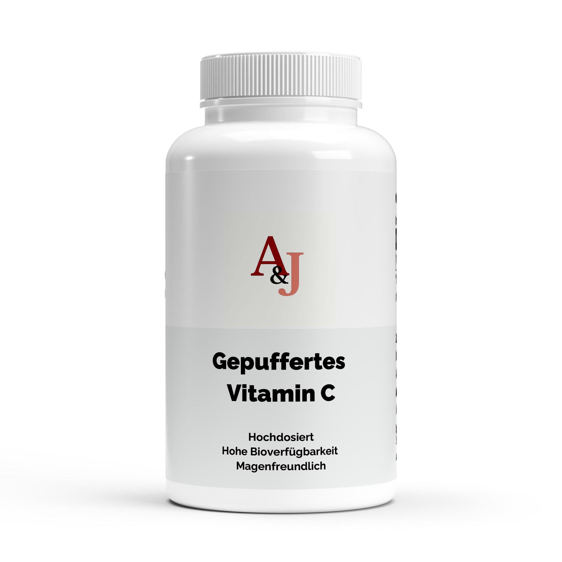 A&J Nutrition Buffered Vitamin C 500 mg – 240 Capsules – product view