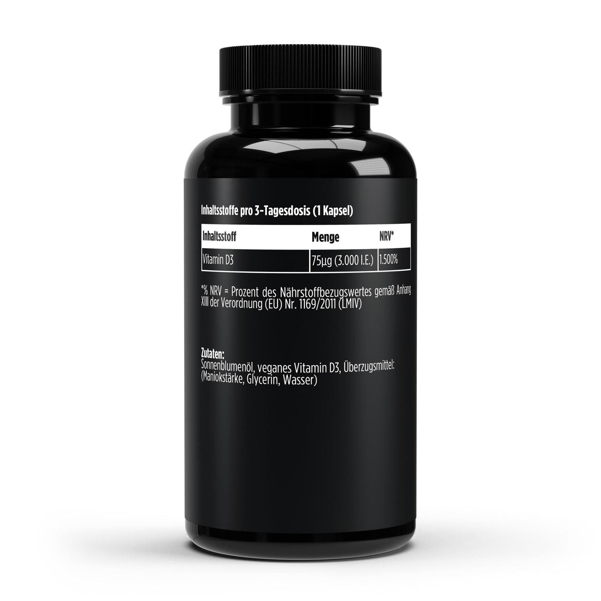 A&J Nutrition Vitamin D3 3.000 I.E. – 60 vegane Softgels – Produktdetails