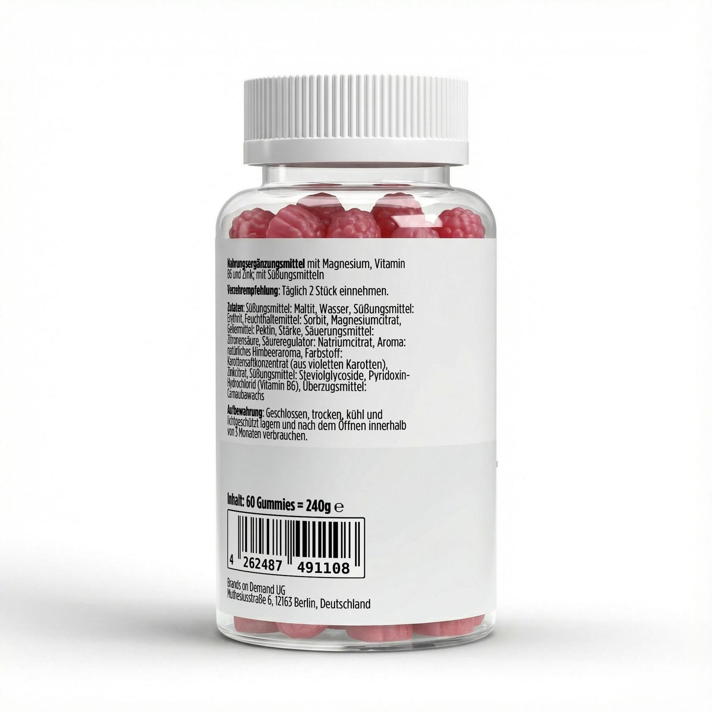 A&J Nutrition Magnesium + Zinc + Vitamin B6 Gummies – 60 Gummies – additional product view