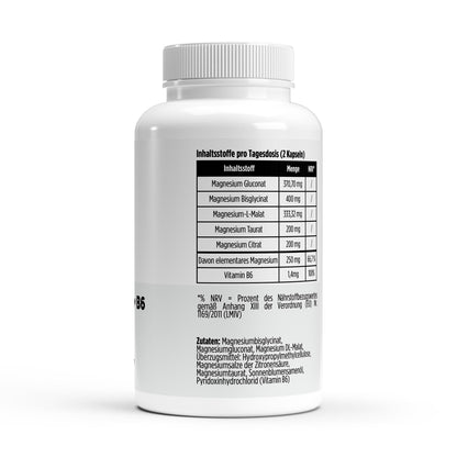 A&J Nutrition Magnesium 5-fach Komplex + Vitamin B6 – 120 vegane Kapseln – weitere Produktansicht