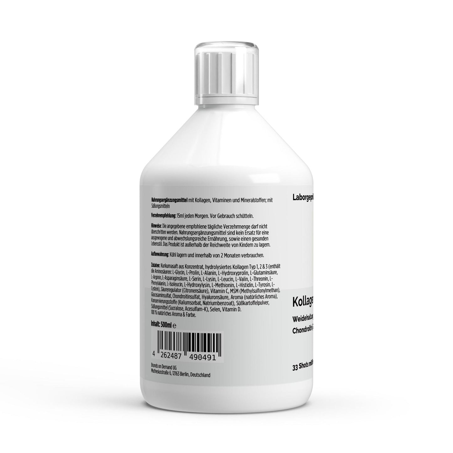 A&J Nutrition Collagen Support PLUS+ – Wild Berry – 33 Shots – 500 ml – Product image 3