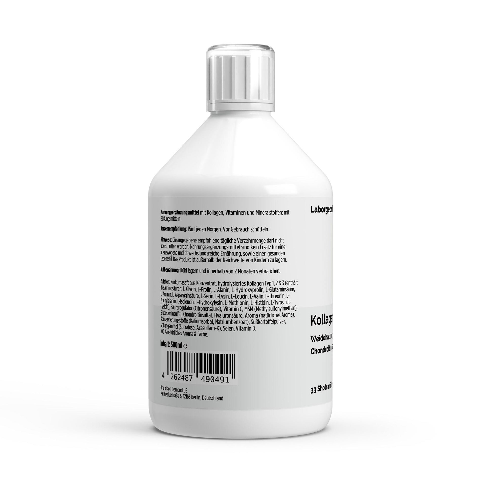 A&J Nutrition Collagen Support PLUS+ – Wild Berry – 33 Shots – 500 ml – Product image 3