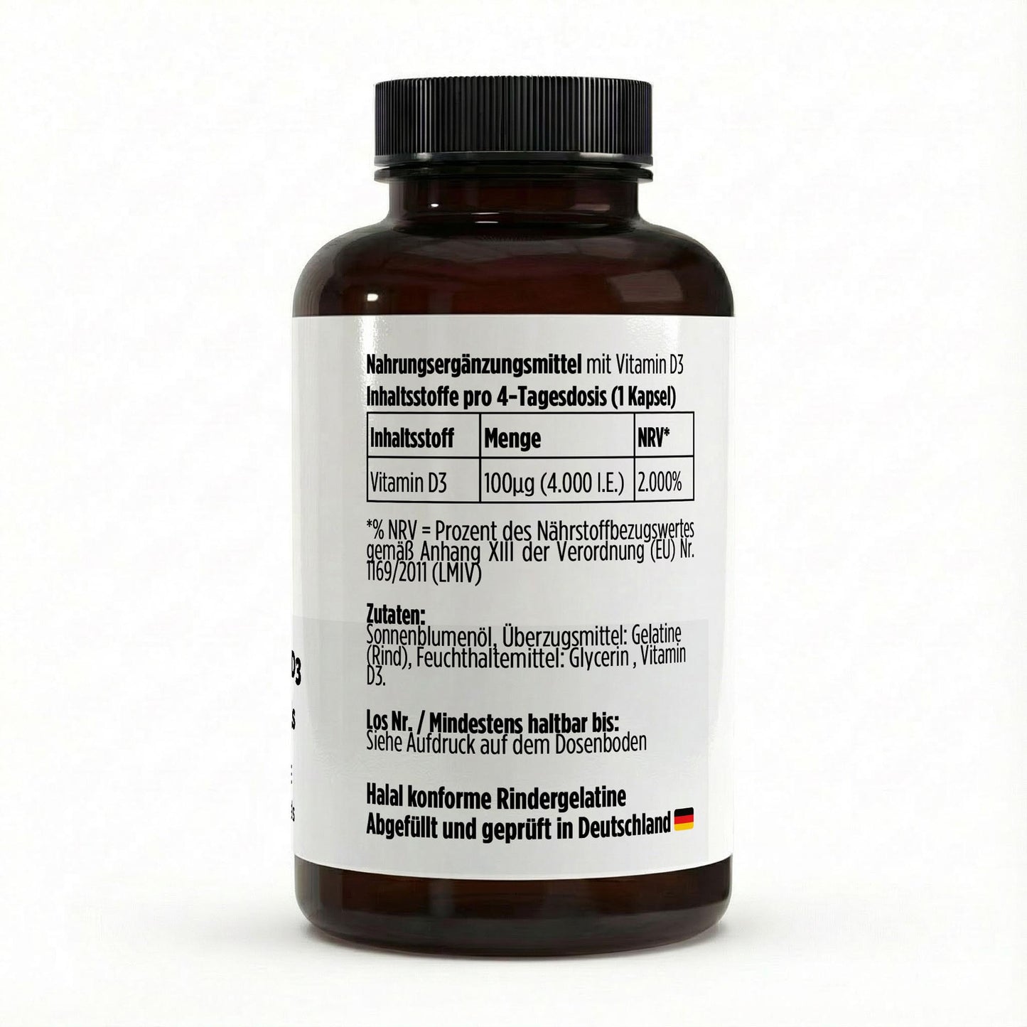 A&J Nutrition Vitamin D3 4.000 I.E. – 180 Softgels – weitere Produktansicht