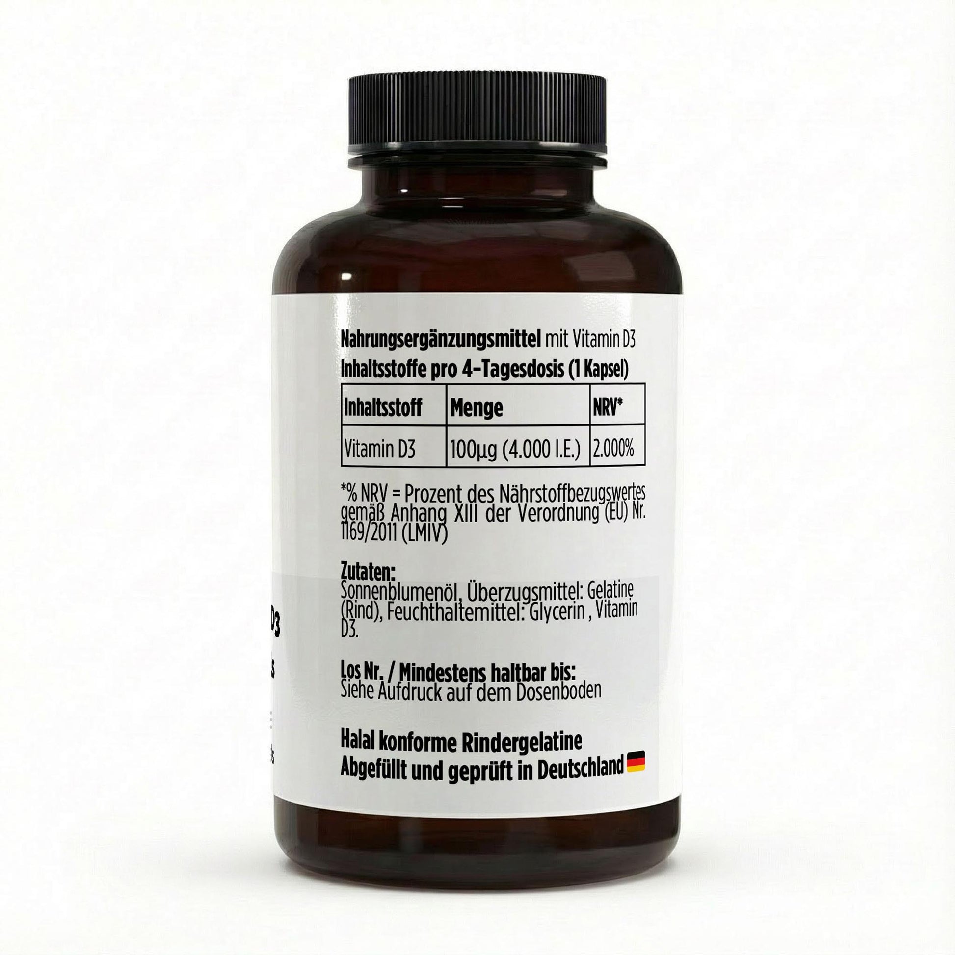 A&J Nutrition Vitamin D3 4.000 I.E. – 180 Softgels – weitere Produktansicht