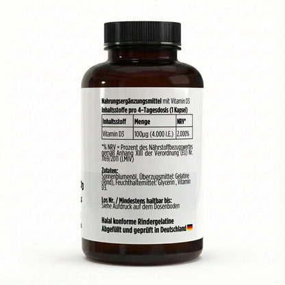 A&J Nutrition Vitamin D3 4.000 I.E. – 180 Softgels – weitere Produktansicht