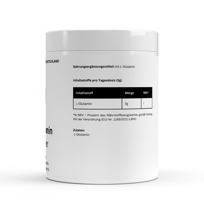 L-Glutamin Pulver - 500g | A&J Premium Supplement